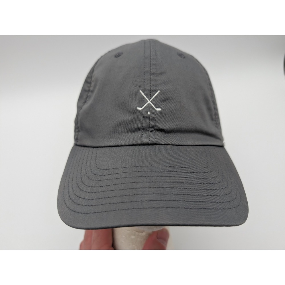 Nike Golf Heritage86 Dri-FIT Hat Gray Adjustable Crossed Clubs Cap OSFM